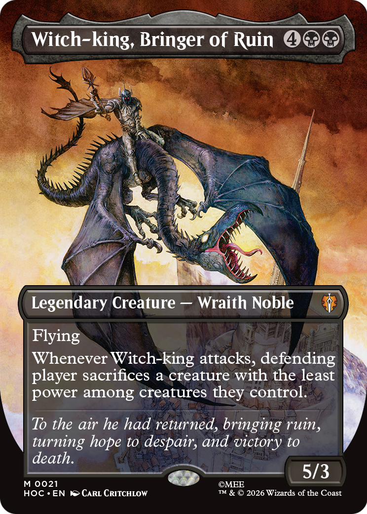 Witch-king, Bringer of Ruin (Borderless) [The Hobbit] | Jack's On Queen
