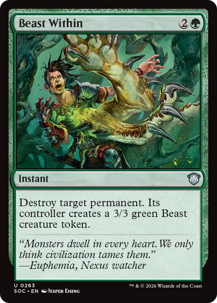 Beast Within [Secrets of Strixhaven Commander] | Jack's On Queen