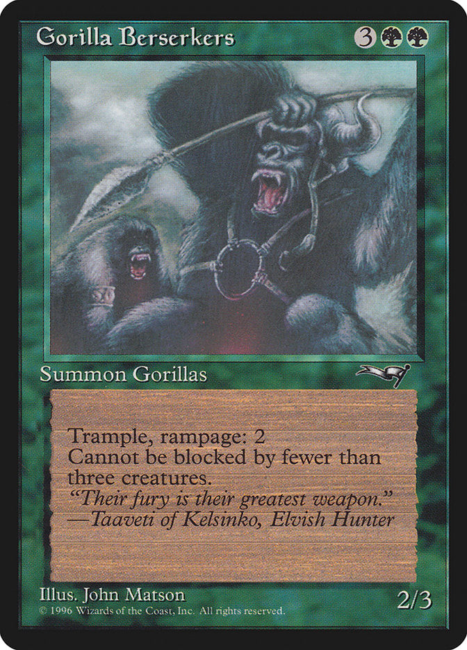 Gorilla Berserkers (Mouths Open) [Alliances] | Jack's On Queen
