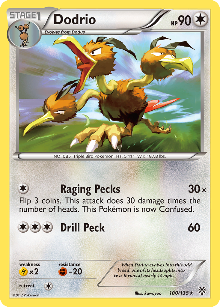 Dodrio (100/135) [Black & White: Plasma Storm] | Jack's On Queen