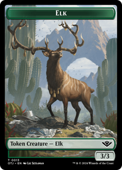 Treasure // Elk Double-Sided Token [Outlaws of Thunder Junction Tokens] | Jack's On Queen