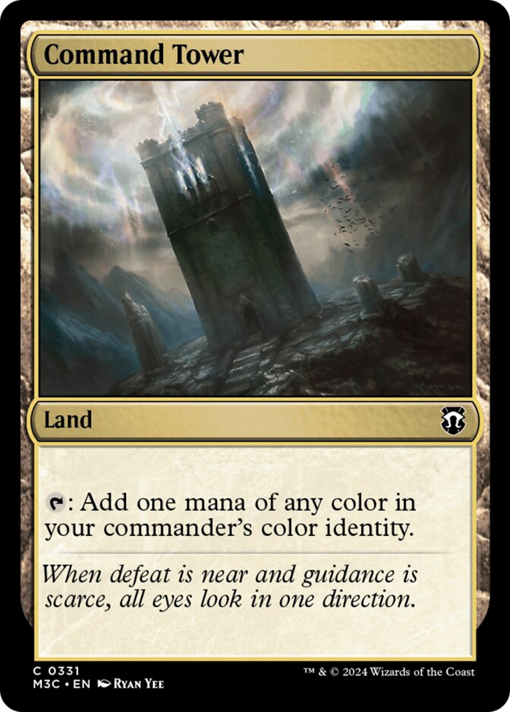 Command Tower (Ripple Foil) [Modern Horizons 3 Commander] | Jack's On Queen