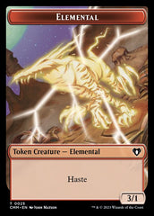 Spirit (0039) // Elemental (0025) Double-Sided Token [Commander Masters Tokens] | Jack's On Queen