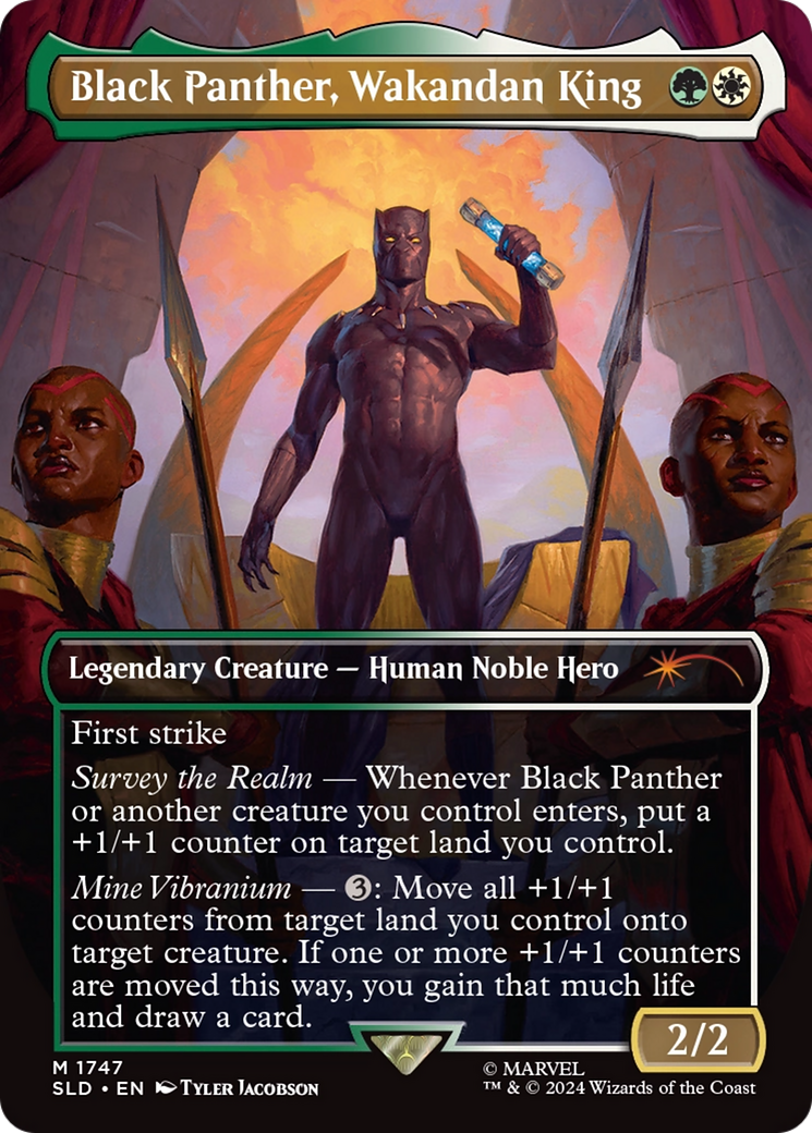 Black Panther, Wakandan King (Rainbow Foil) [Secret Lair Drop Series] | Jack's On Queen