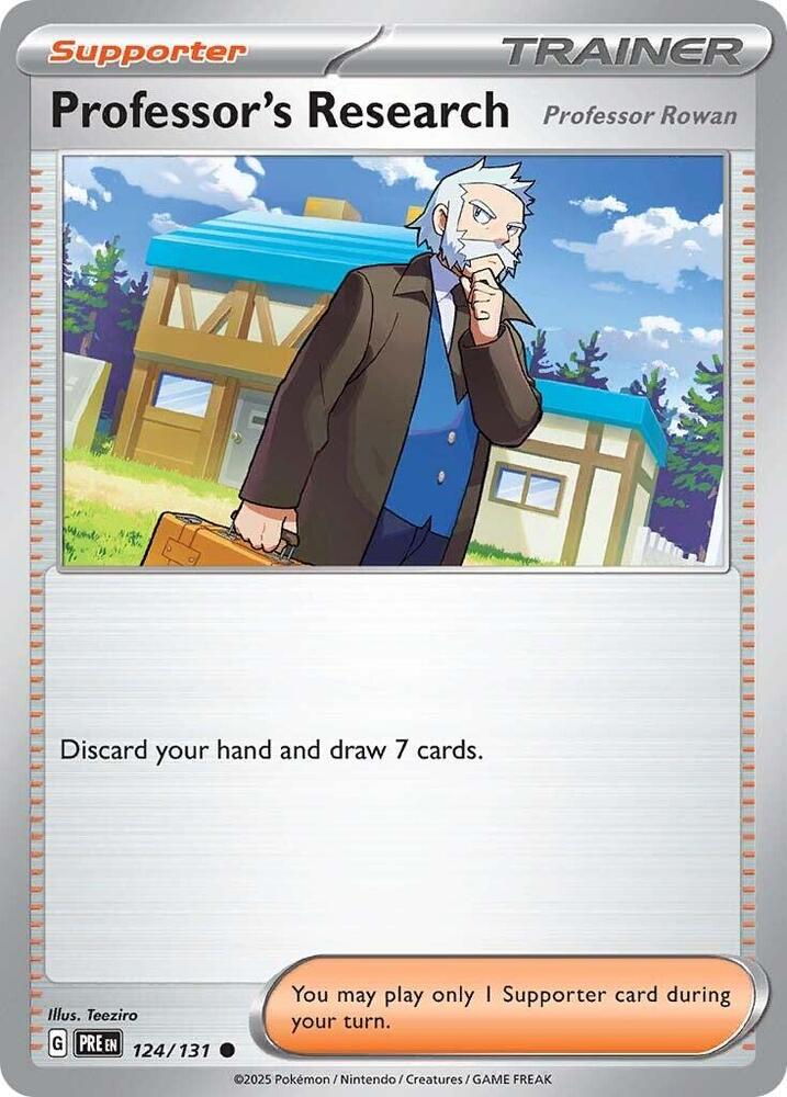Professor's Research (124/131) [Professor Rowan] [Scarlet & Violet: Prismatic Evolutions] | Jack's On Queen