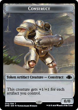 Goblin // Construct Double-Sided Token [Dominaria Remastered Tokens] | Jack's On Queen