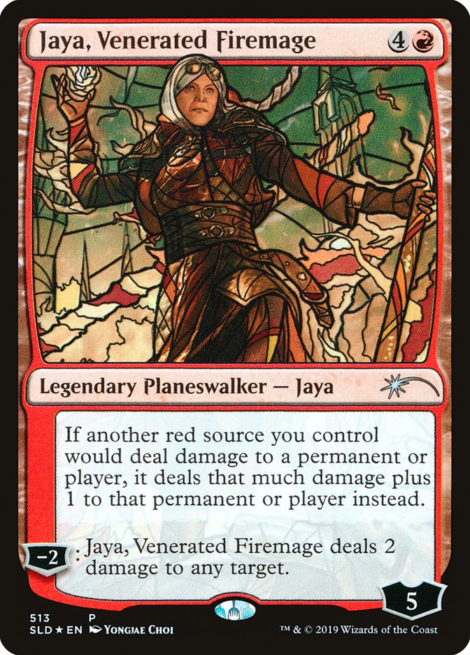 Jaya, Venerated Firemage (Stained Glass) [Secret Lair Drop Promos] | Jack's On Queen