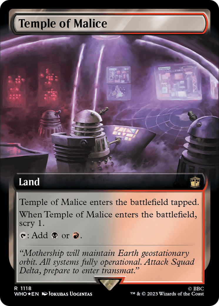 Temple of Malice (Extended Art) (Surge Foil) [Doctor Who] | Jack's On Queen