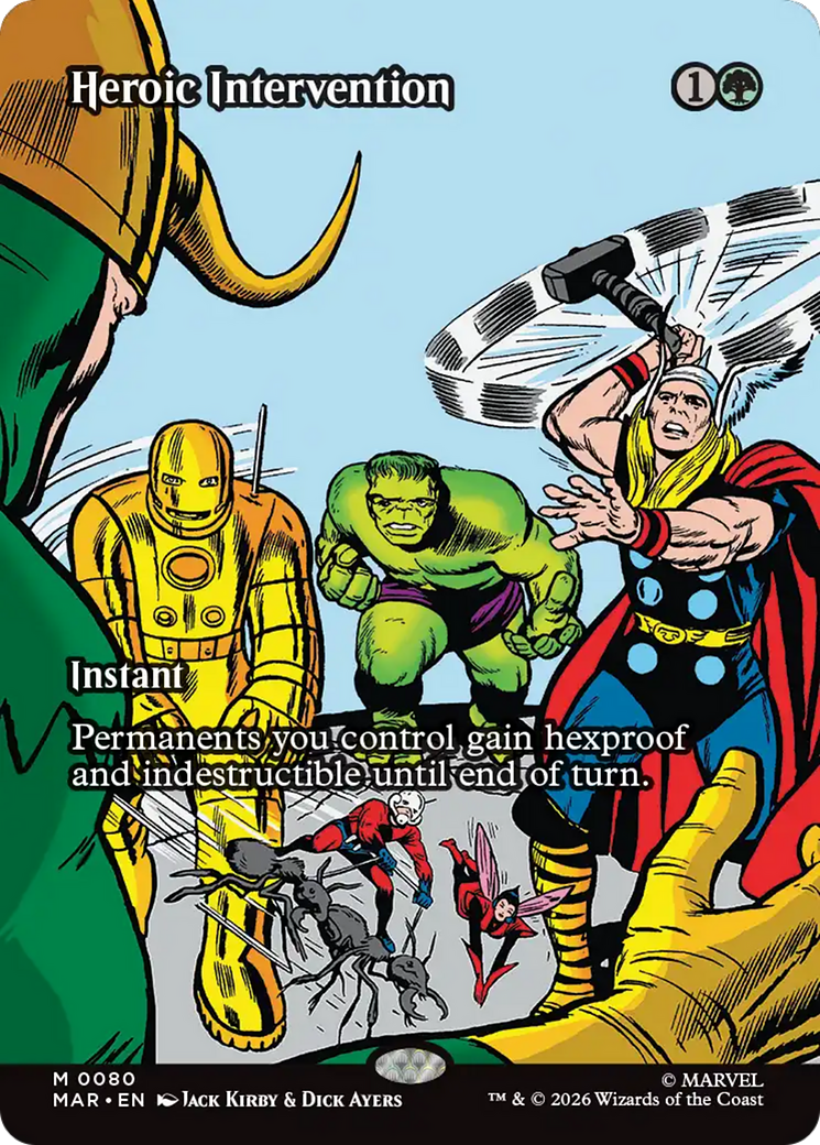 Heroic Intervention (0080) (Borderless) [Marvel Universe: Eternal-Legal] | Jack's On Queen