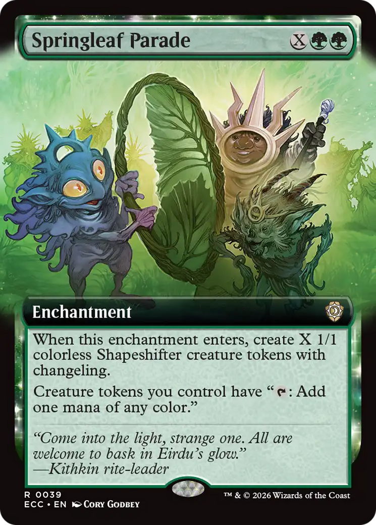 Springleaf Parade (Extended Art) [Lorwyn Eclipsed Commander] | Jack's On Queen
