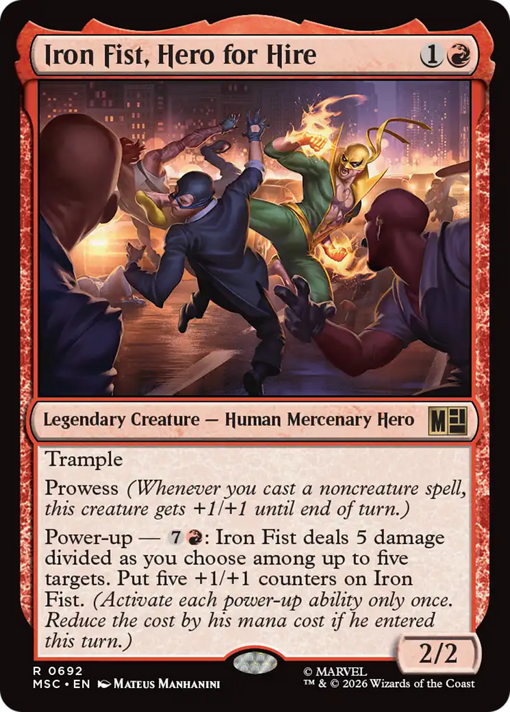 Iron Fist, Hero for Hire [Marvel Super Heroes Commander] | Jack's On Queen