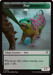 Fractal (0005) // Pest (0009) Double-Sided Token [Secrets of Strixhaven Tokens] | Jack's On Queen