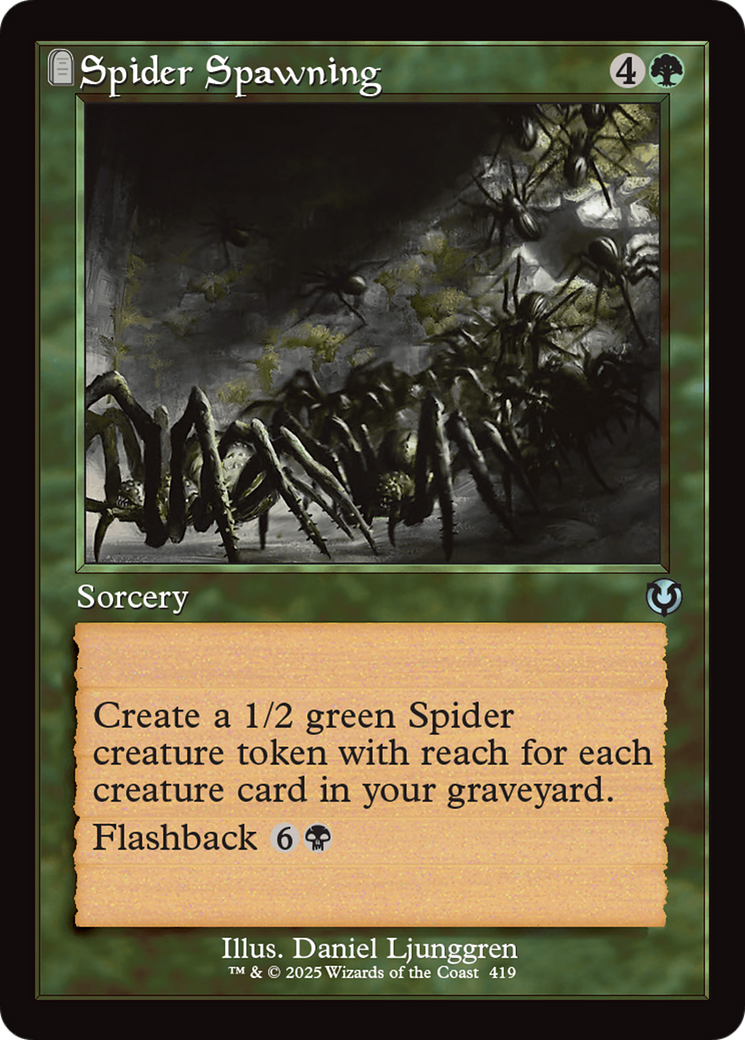 Spider Spawning (Retro Frame) [Innistrad Remastered] | Jack's On Queen