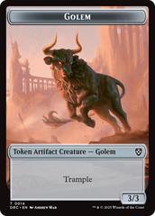 Golem (0014) // Golem (0015) Double-Sided Token [Aetherdrift Tokens] | Jack's On Queen