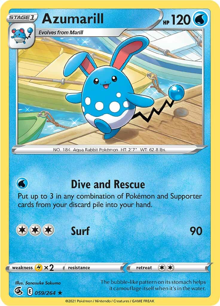 Azumarill (059/264) [Sword & Shield: Fusion Strike] | Jack's On Queen