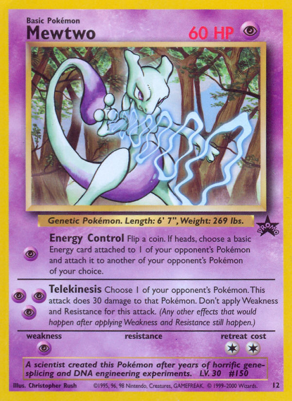 Mewtwo (12) [Wizards of the Coast: Black Star Promos] | Jack's On Queen