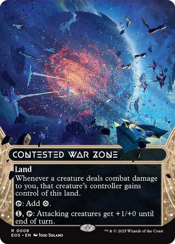 Contested War Zone (0008) (Borderless) [Edge of Eternities: Stellar Sights] | Jack's On Queen