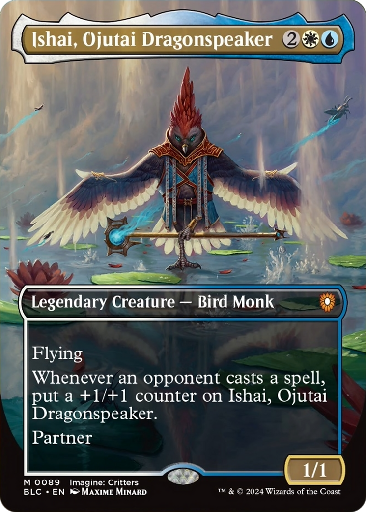 Ishai, Ojutai Dragonspeaker (Borderless) [Bloomburrow Commander] | Jack's On Queen