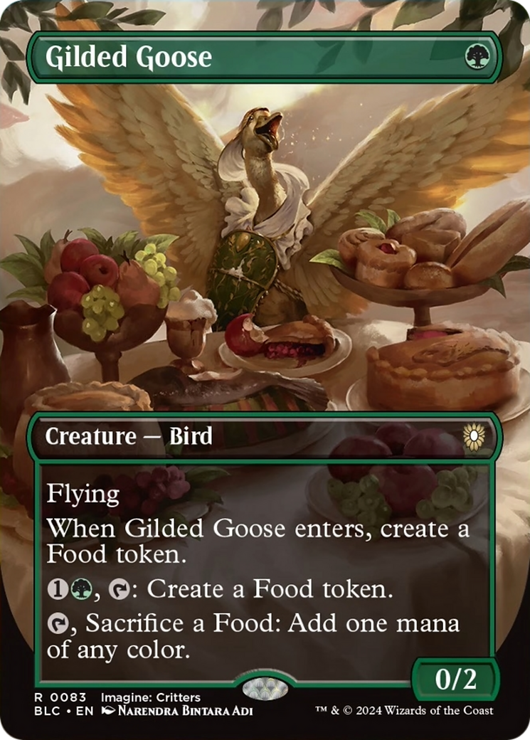 Gilded Goose (Borderless) [Bloomburrow Commander] | Jack's On Queen