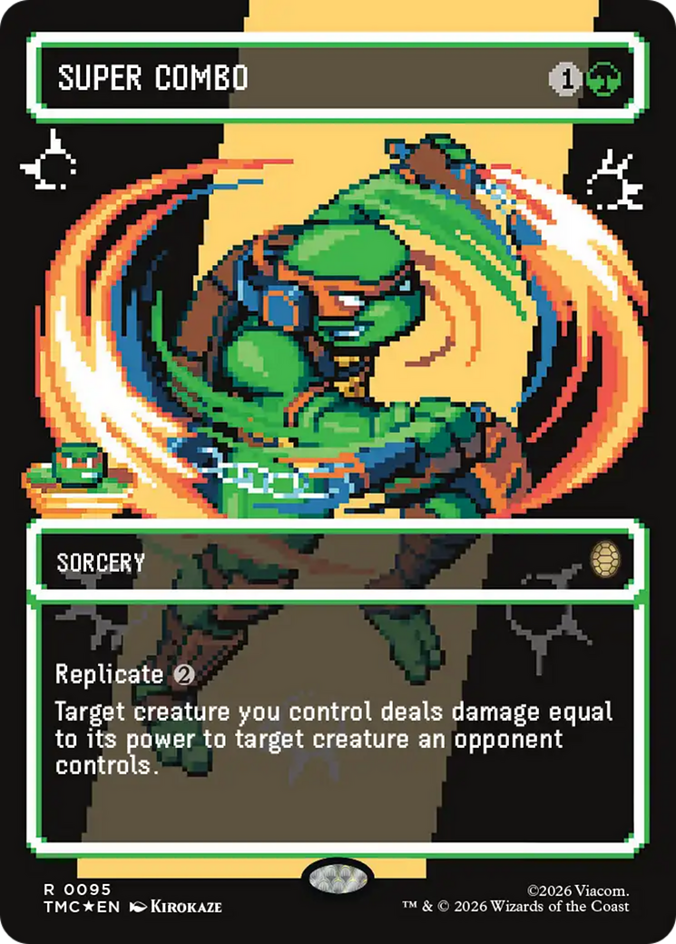 Super Combo (Borderless) (Surge Foil) [Teenage Mutant Ninja Turtles Commander] | Jack's On Queen