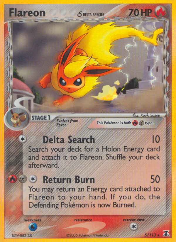 Flareon (5/113) (Delta Species) [EX: Delta Species] | Jack's On Queen