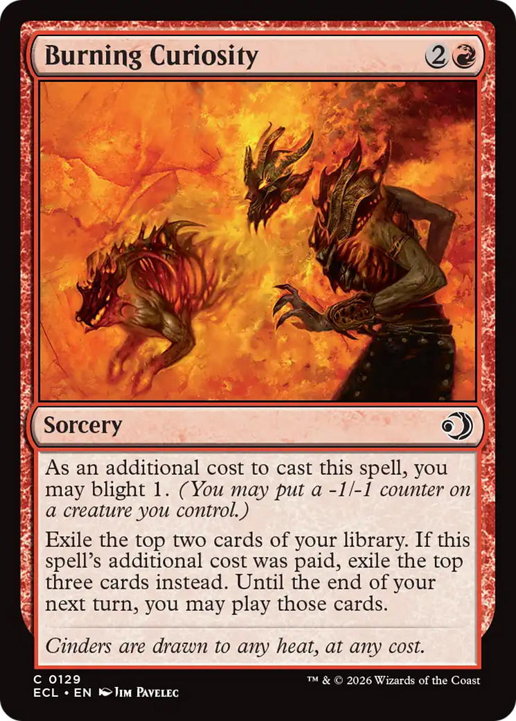 Burning Curiosity [Lorwyn Eclipsed] | Jack's On Queen