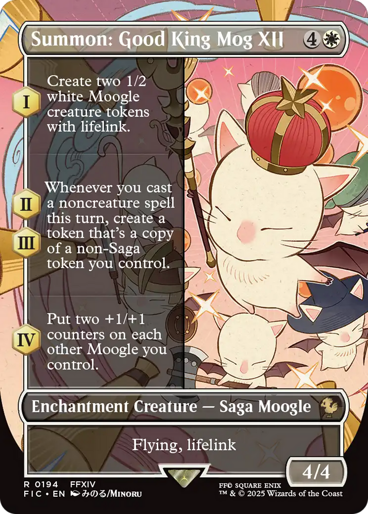 Summon: Good King Mog XII (Borderless) [FINAL FANTASY Commander] | Jack's On Queen