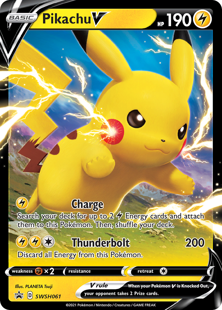 Pikachu V (SWSH061) [Sword & Shield: Black Star Promos] | Jack's On Queen