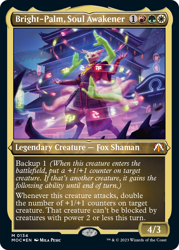 Bright-Palm, Soul Awakener (Display Commander) [March of the Machine Commander] | Jack's On Queen