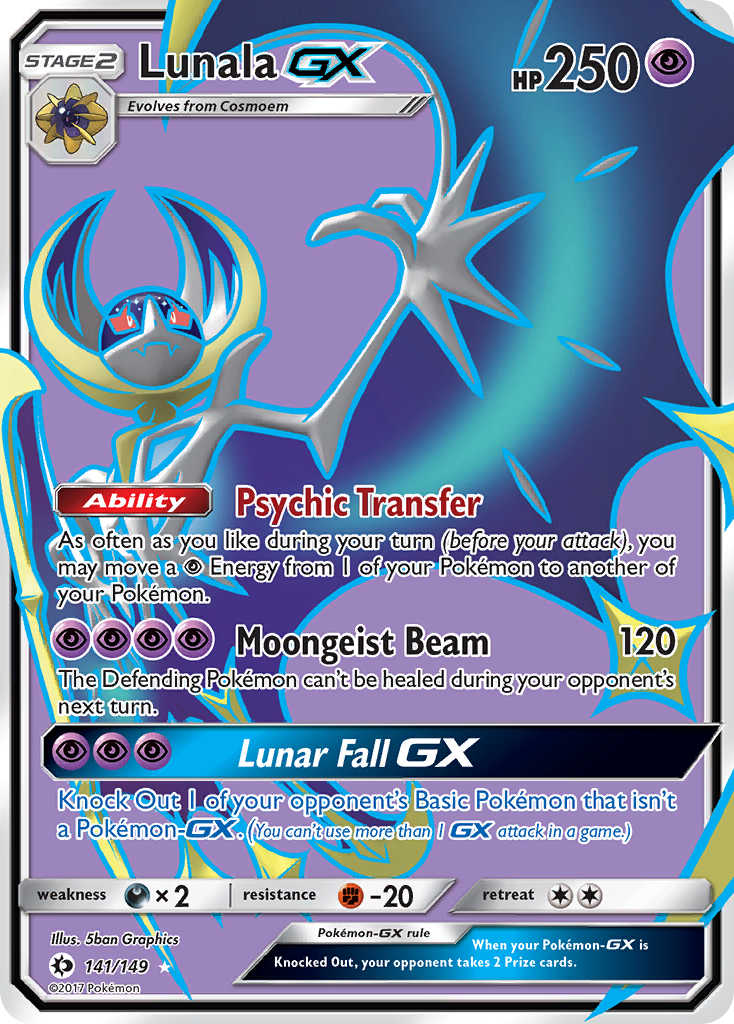 Lunala GX (141/149) [Sun & Moon: Base Set] | Jack's On Queen