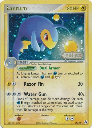 Lanturn (19/92) (Stamped) [EX: Legend Maker] | Jack's On Queen