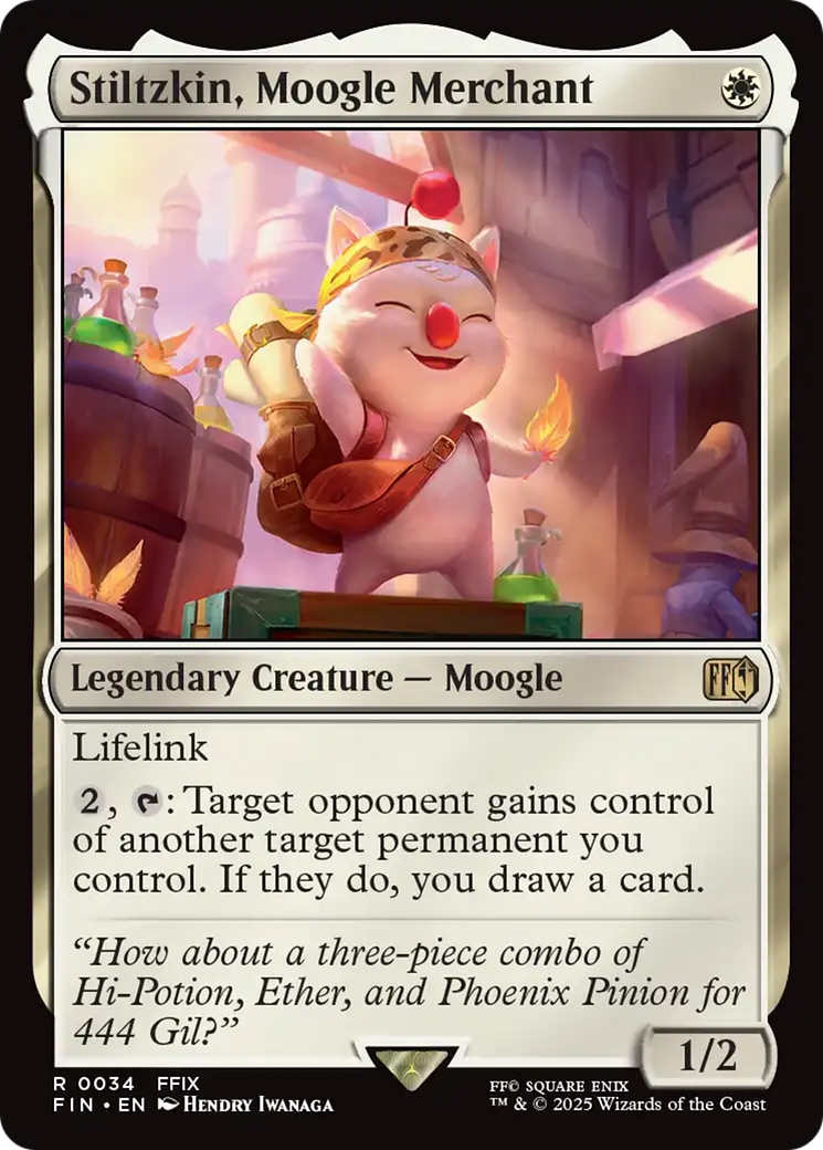 Stiltzkin, Moogle Merchant [FINAL FANTASY] | Jack's On Queen