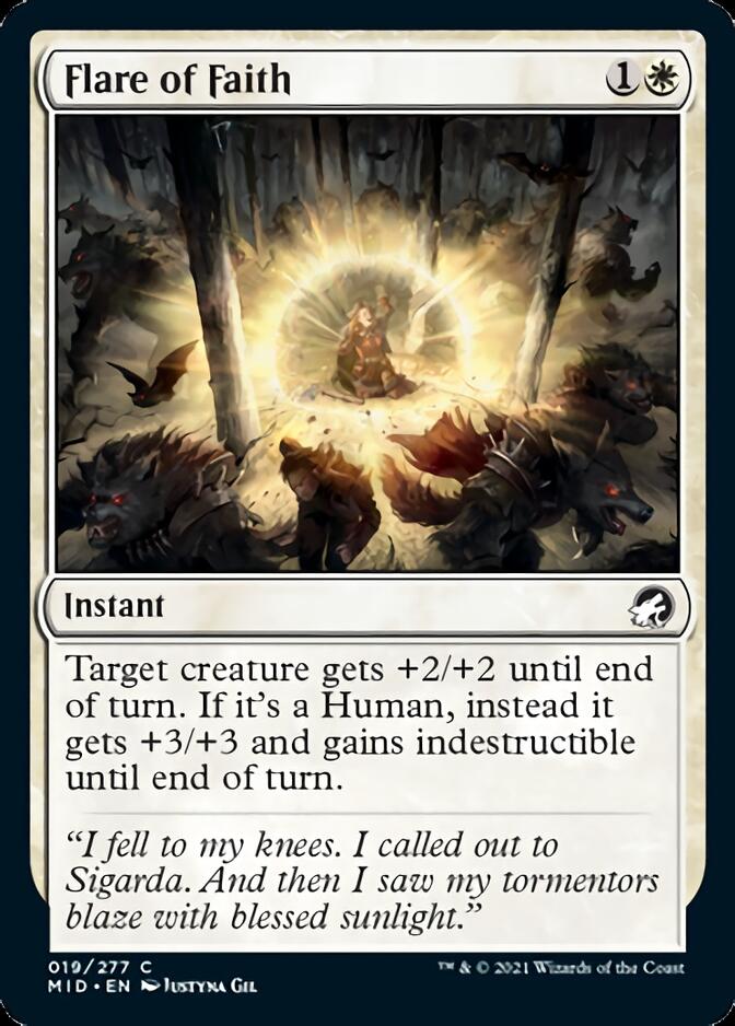 Flare of Faith [Innistrad: Midnight Hunt] | Jack's On Queen