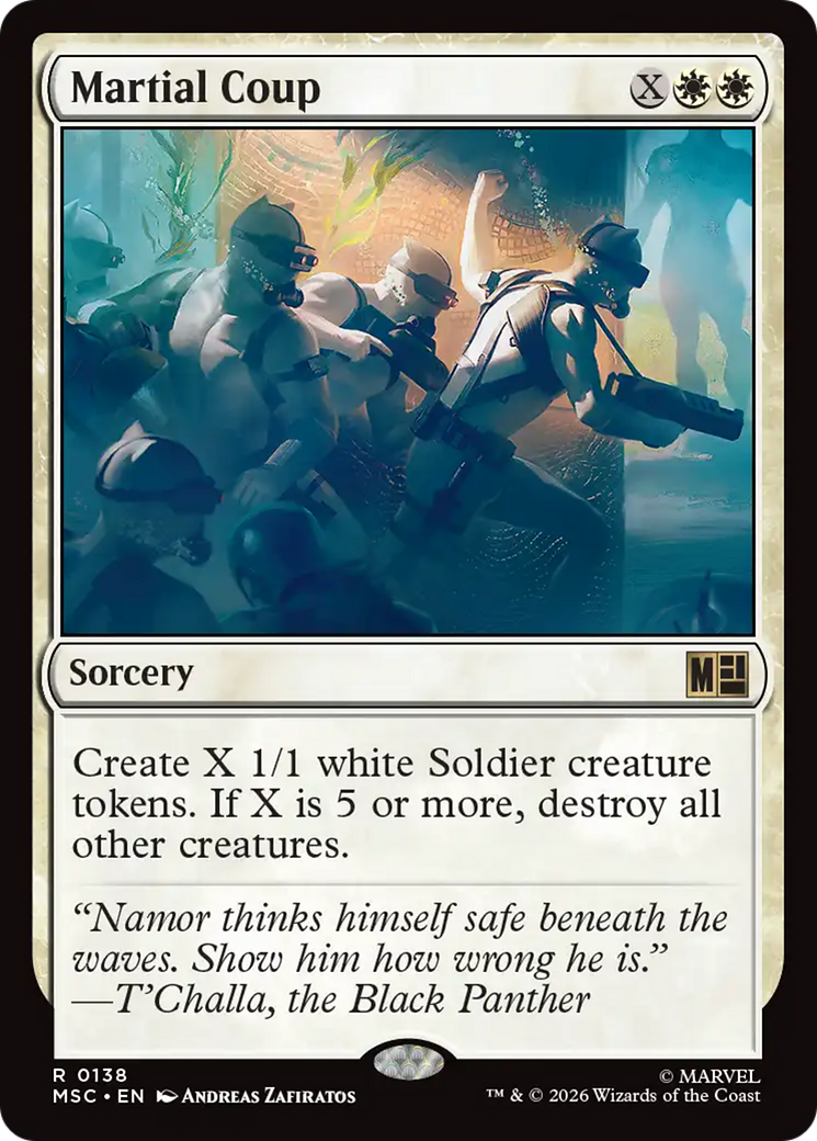Martial Coup (Surge Foil) [Marvel Super Heroes Commander] | Jack's On Queen