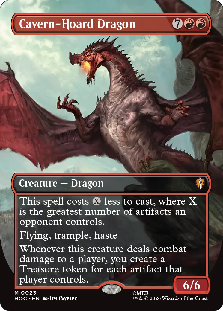 Cavern-Hoard Dragon (Borderless) [The Hobbit: Eternal-Legal] | Jack's On Queen