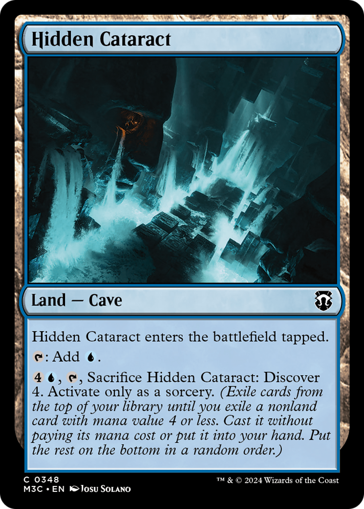 Hidden Cataract (Ripple Foil) [Modern Horizons 3 Commander] | Jack's On Queen