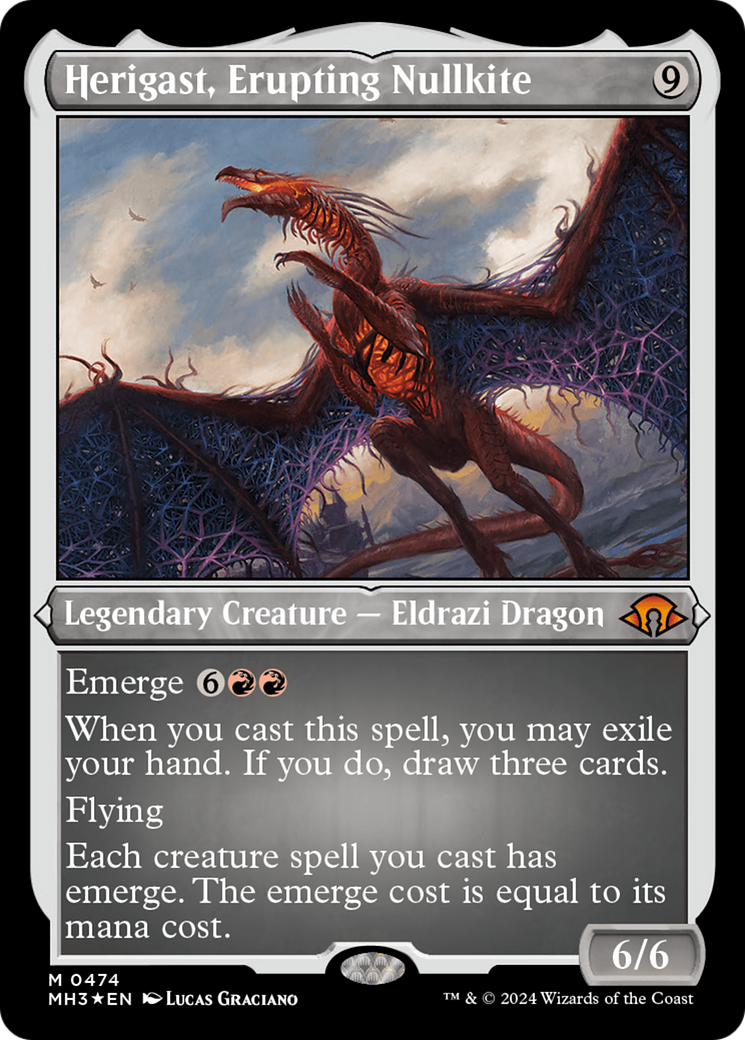 Herigast, Erupting Nullkite (Foil Etched) [Modern Horizons 3] | Jack's On Queen