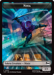 Treasure // Ninja Double-Sided Token [Teenage Mutant Ninja Turtles Commander Tokens] | Jack's On Queen