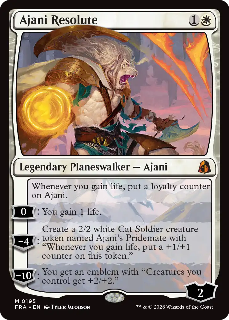 Ajani Resolute [Reality Fracture] | Jack's On Queen