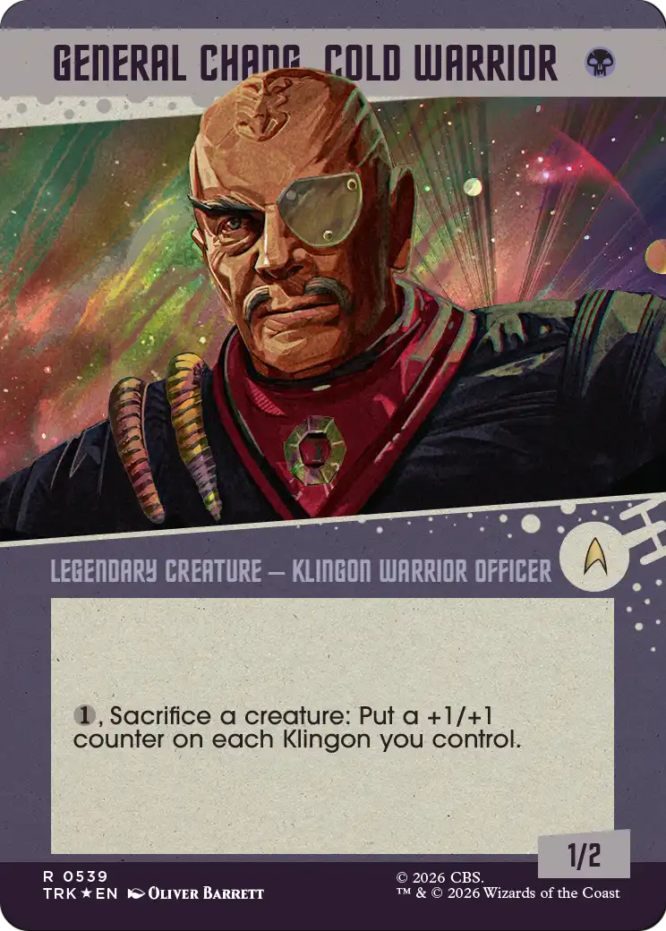 General Chang, Cold Warrior (0539) (Showcase Surge Foil) [Star Trek] | Jack's On Queen