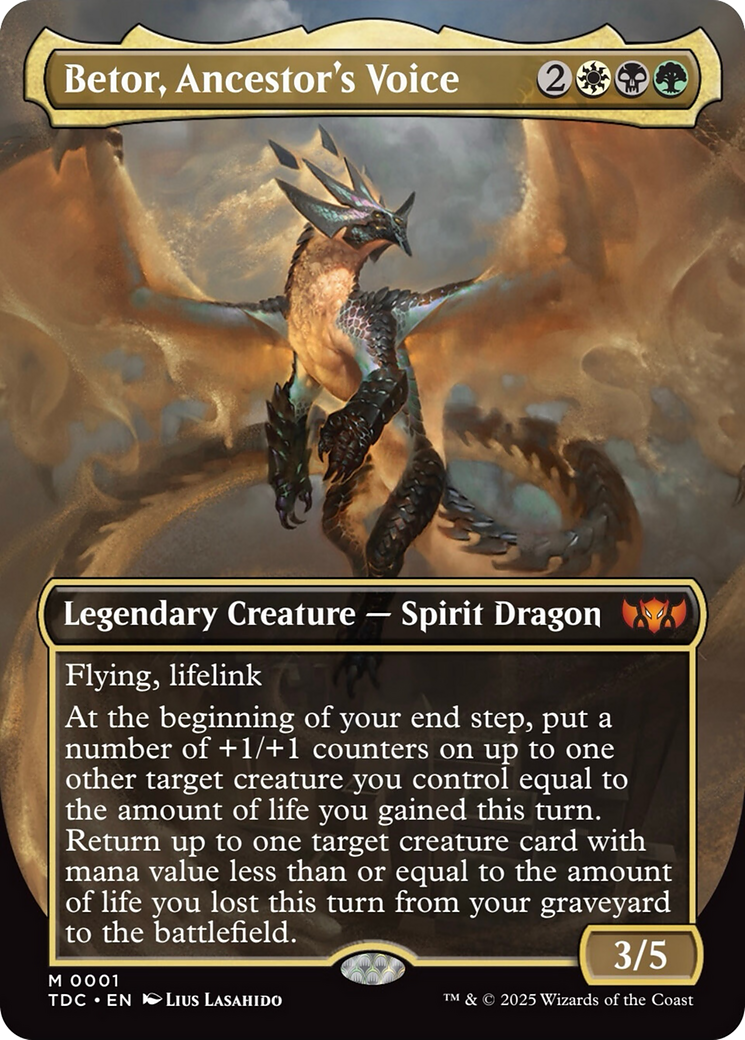 Betor, Ancestor's Voice (Borderless) [Tarkir: Dragonstorm Commander] | Jack's On Queen
