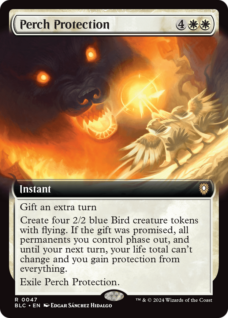 Perch Protection (Extended Art) [Bloomburrow Commander] | Jack's On Queen