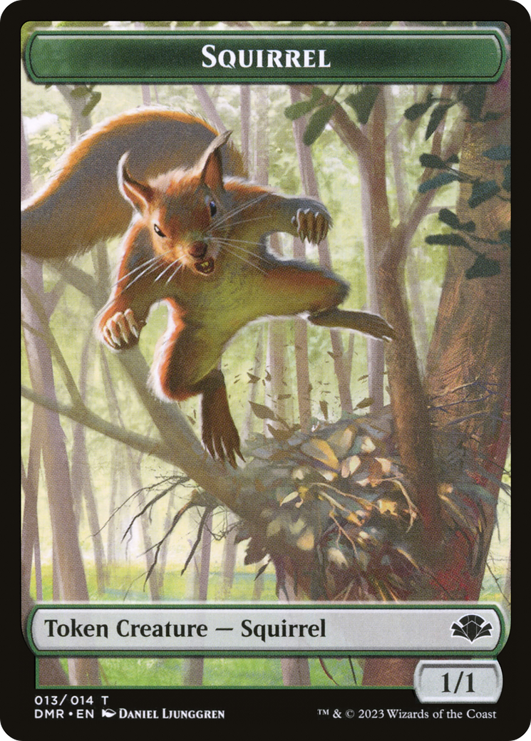 Squirrel Token [Dominaria Remastered Tokens] | Jack's On Queen