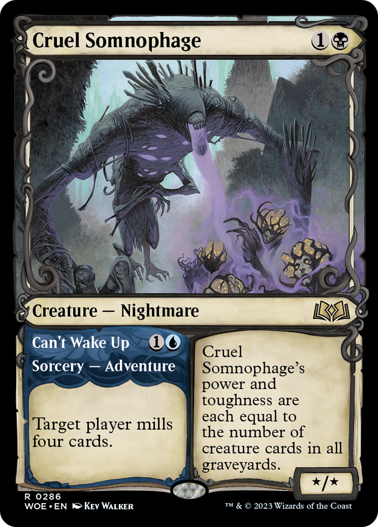 Cruel Somnophage // Can't Wake Up (Showcase) [Wilds of Eldraine] | Jack's On Queen