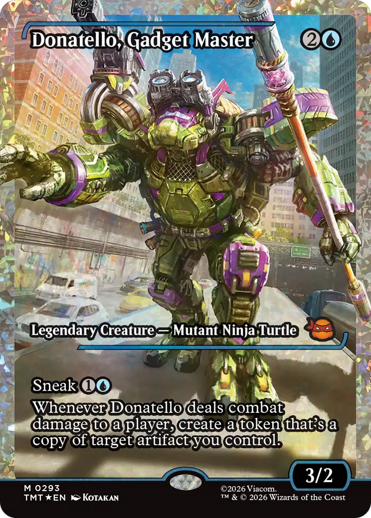 Donatello, Gadget Master (Showcase) (Fracture Foil) [Teenage Mutant Ninja Turtles] | Jack's On Queen