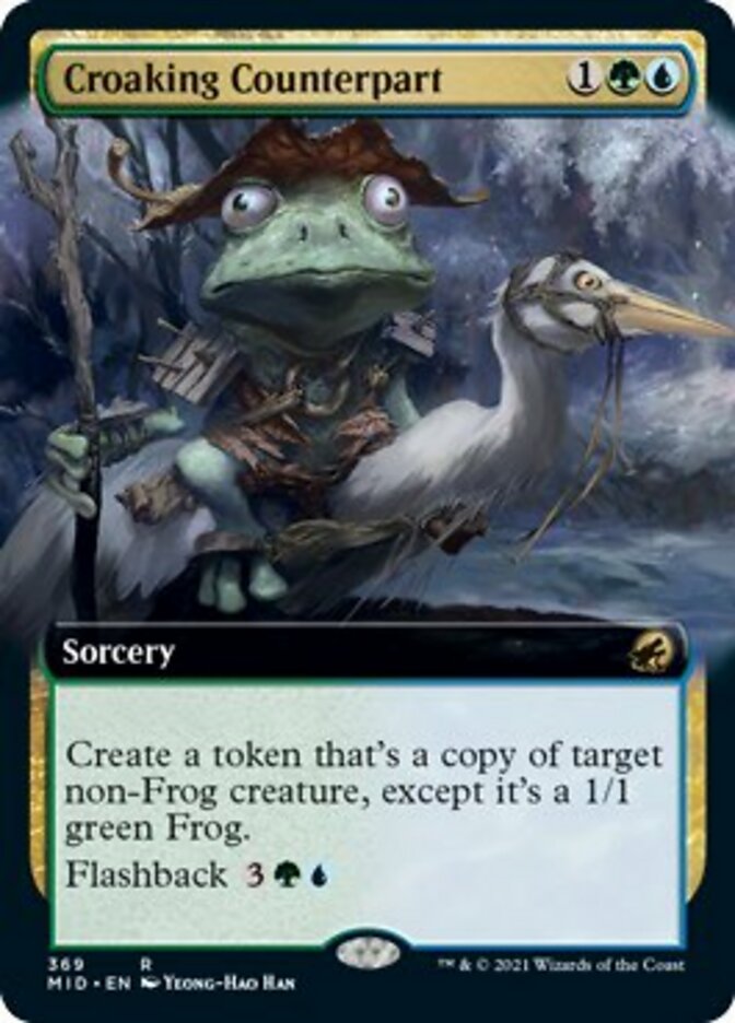Croaking Counterpart (Extended Art) [Innistrad: Midnight Hunt] | Jack's On Queen