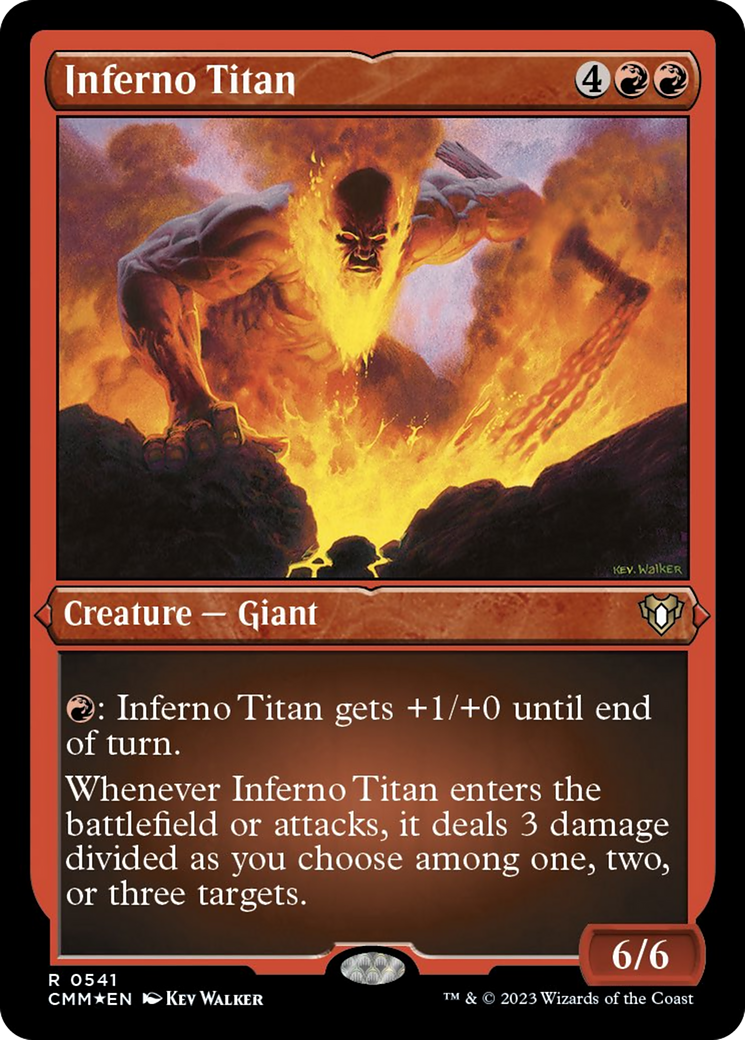 Inferno Titan (Foil Etched) [Commander Masters] | Jack's On Queen