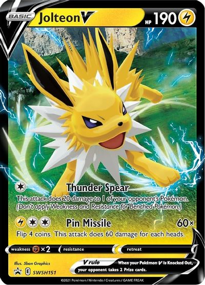 Jolteon V (SWSH151) [Sword & Shield: Black Star Promos] | Jack's On Queen