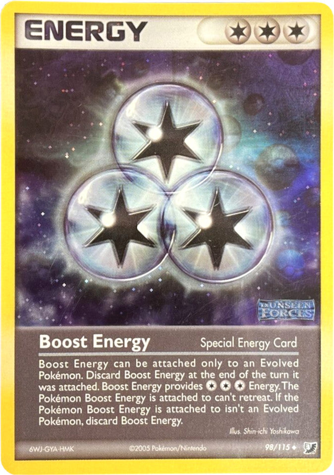 Boost Energy (98/115) (Stamped) [EX: Unseen Forces] | Jack's On Queen