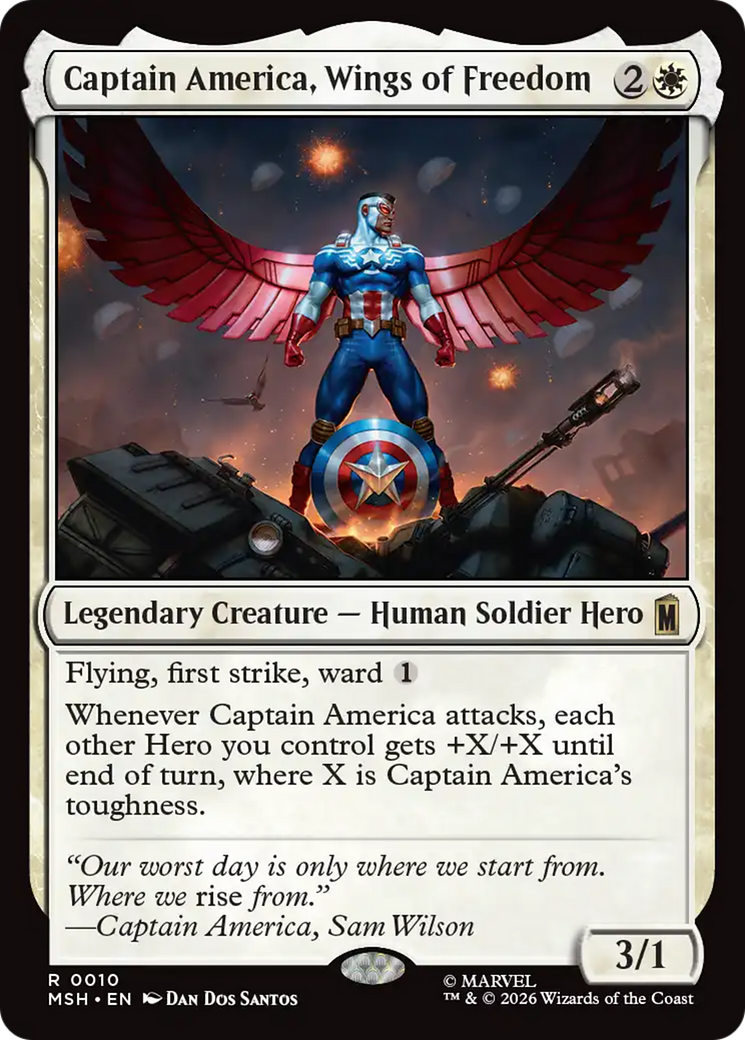 Captain America, Wings of Freedom [Marvel Super Heroes] | Jack's On Queen